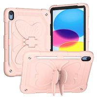 Funda Antigolpe Armor Mariposa Correa Para iPad A16 11th  iPad 10th - ROSADO