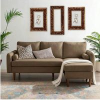 Sofa Seccional Kusi Beige Oscuro Vintage