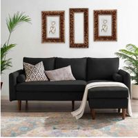 Sofa Seccional Kusi Negro Vintage