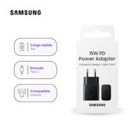 Cargador Samsung USB-C 15W de Carga Rápida Sin Cable
