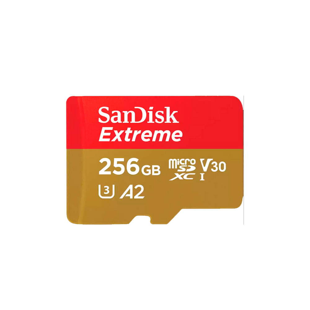 Memoria micro SD Sandisk 256GB - R190mb - W130mb - Extreme