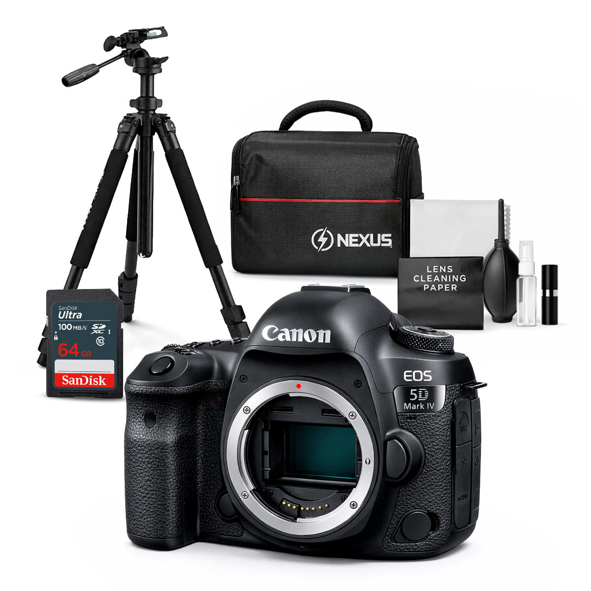 Cámara Canon EOS 5D Mark IV Cuerpo Solo y Kit Ultimate de Accesorios N