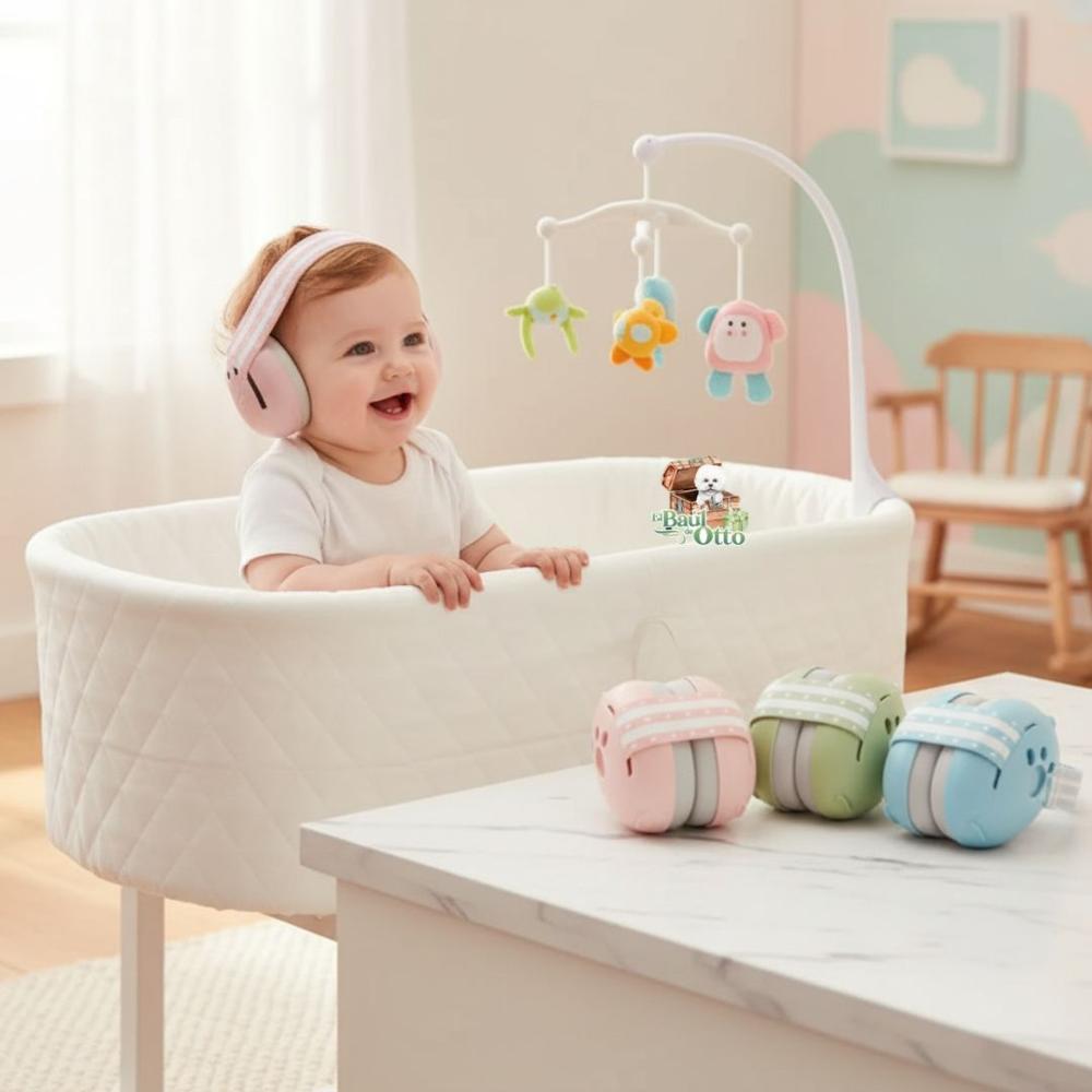 Audífonos Anti ruido 2 en 1 para Bebes Niños Rosado