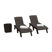 Combo Cama Soleadora Café Oscuro MQ