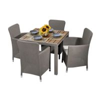 Comedor con 4 puestos Capri Taupe MQ