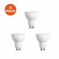 Pack x3 Foco Dicroico LED SMD 7w Gu10 Luz Blanca EXTRALED