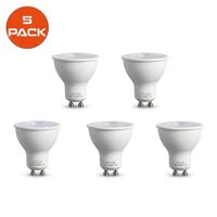 Pack x5 Foco Dicroico LED SMD 7w Gu10 Luz Blanca EXTRALED