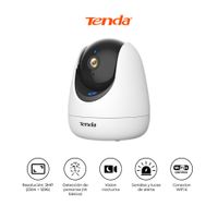 CAMARA DE SEGURIDAD WIFI 6 360 2K TENDA CP3 PRO IA AUDIO ALEXA