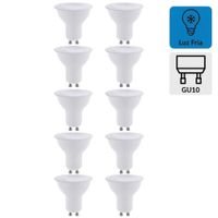 Pack x10 Foco Dicroico LED SMD 7w Gu10 Luz Blanca EXTRALED