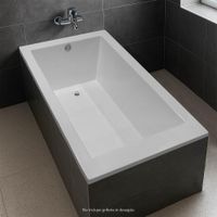 Tina de Baño Minimalista Blanco 140x80