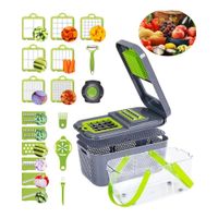 CORTADOR DE VERDURAS Y ALIMENTOS 22 PIEZAS MULTIFUNCION