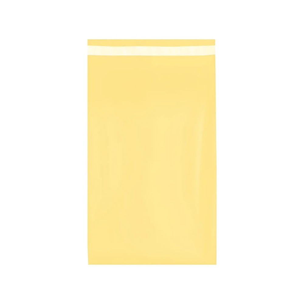 Bolsa para Envíos  y Courier 20x30 cm Pack 100 Unidades Polietileno con Cierre Adhesivo Amarillo