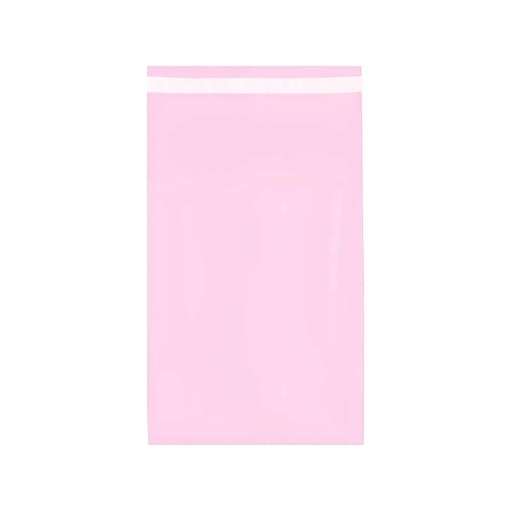 Bolsa para Envíos  y Courier 20x30 cm Pack 100 Unidades Polietileno con Cierre Adhesivo Rosada