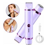 Rasuradora Mujer 2 En 1 Facial Y Corporal Portátil Azul