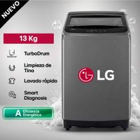 Lavadora LG WT13BVTB 13Kg Smart Turbodrum Negro Claro