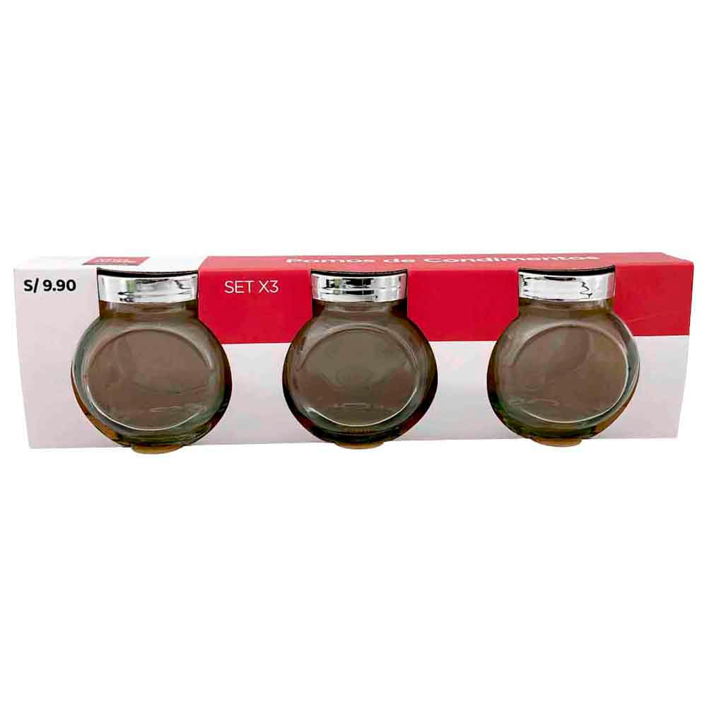 Set de Pomos Condimenteros DECO HOME 3un