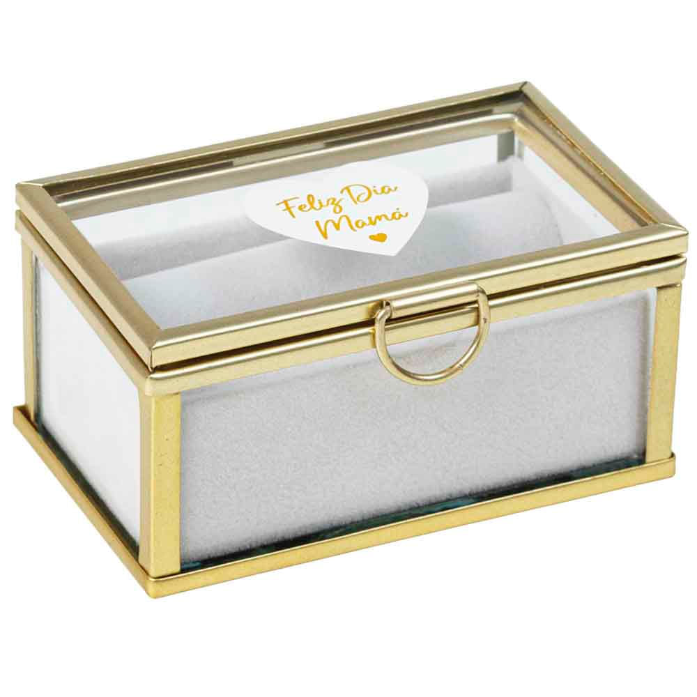 Mini Joyero Vidrio Mamá DECO HOME