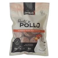 Alimento Crudo Congelado para Perros ORIGO Pollo Bolsa 800g