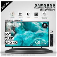Televisor Samsung 65 Pulg.  QLED Smart UHD 4K Vision Ai QN65Q7FAAGX- Modelo Nuevo