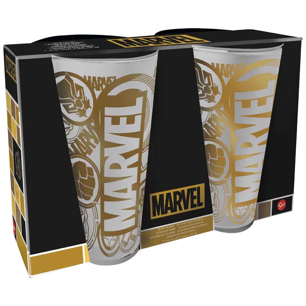 Vaso de Vidrio MARVEL x2 480ml