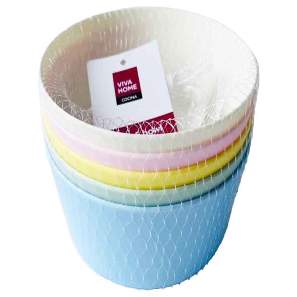 Set de Bowls DECO HOME Pasteles Melamine Paquete 5un