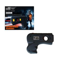 Electroshock de Defensa  con Linterna tipo Pistola con Seguro TAC-PL6032