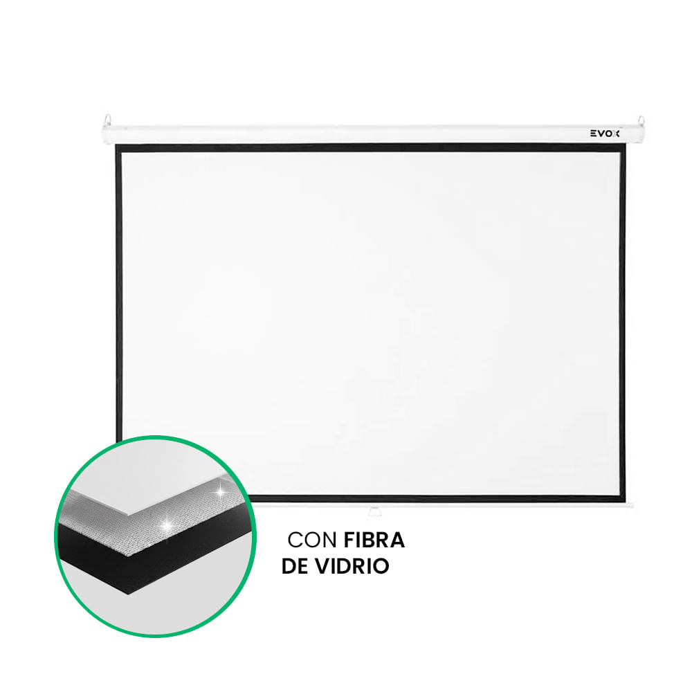 Pantalla Ecran Evox Manual Fibra de Vidrio 120 pulgadas - 240x180cm