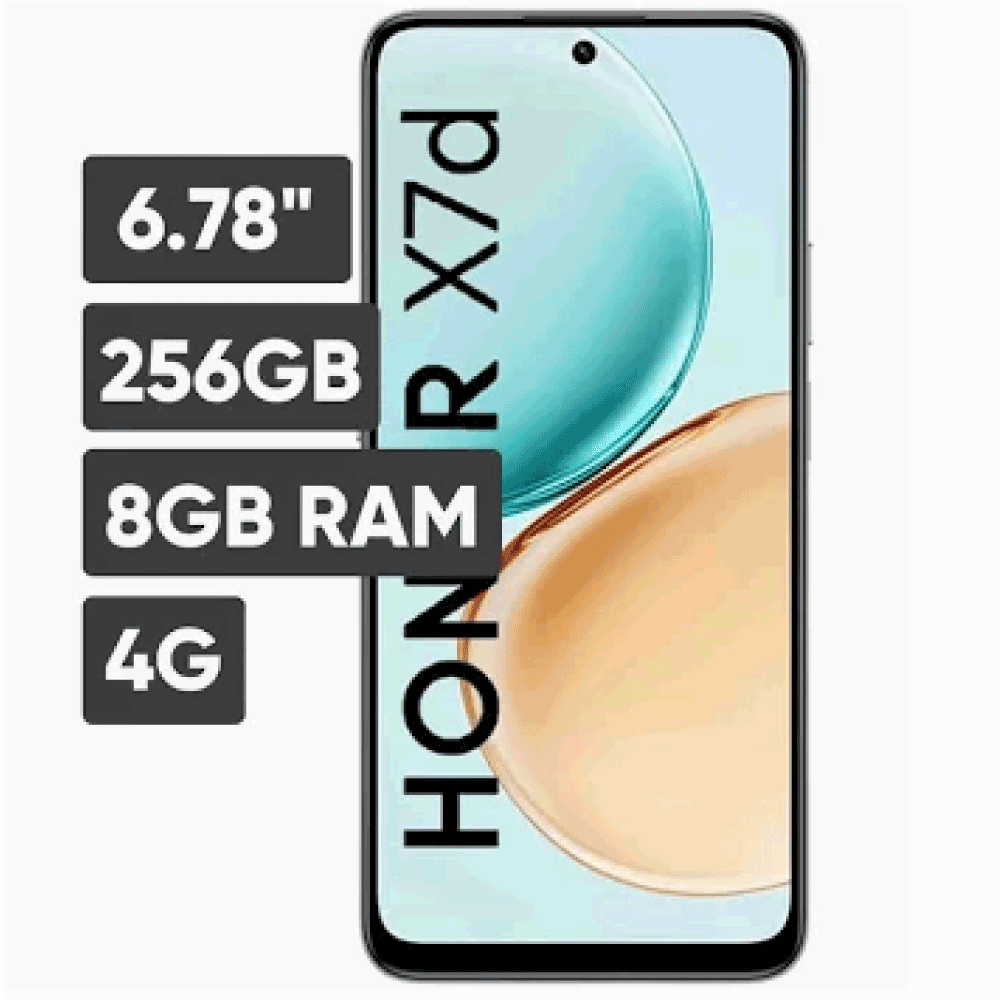 Celular Honor X7d 8GB RAM 256GB ROM - Negro