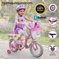 Bicicleta Campera para Niña Aro 12 NERY con Canasta Light Pink