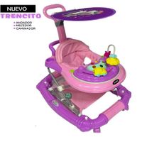 Andador Mecedora para Bebe Musical con Bluetooth Lila