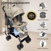 Coche Bastón Plegado Compacto LORY Edición Exclusiva Beige