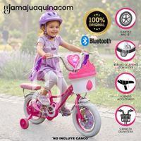 Bicicleta Campera para Niña Aro 12 NERY con Canasta Pink