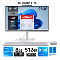 All-in-One Lenovo IdeaCentre A100  23.8 FHD  Intel Celeron N100