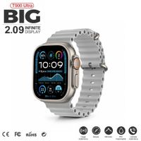 Smartwatch T900 Ultra BIG 2.09 Bluetooth Notificaciones Control desde APP Gris