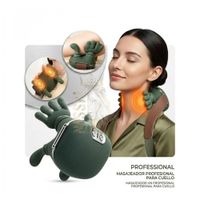MASAJEADOR DE CUELLO RECARGABLE EN FORMA DE MANITOS PREMIUN