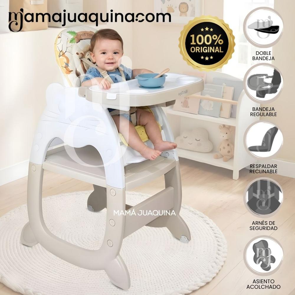 Silla de Comer de Lujo FIRST KITTY Edición Exclusiva Beige