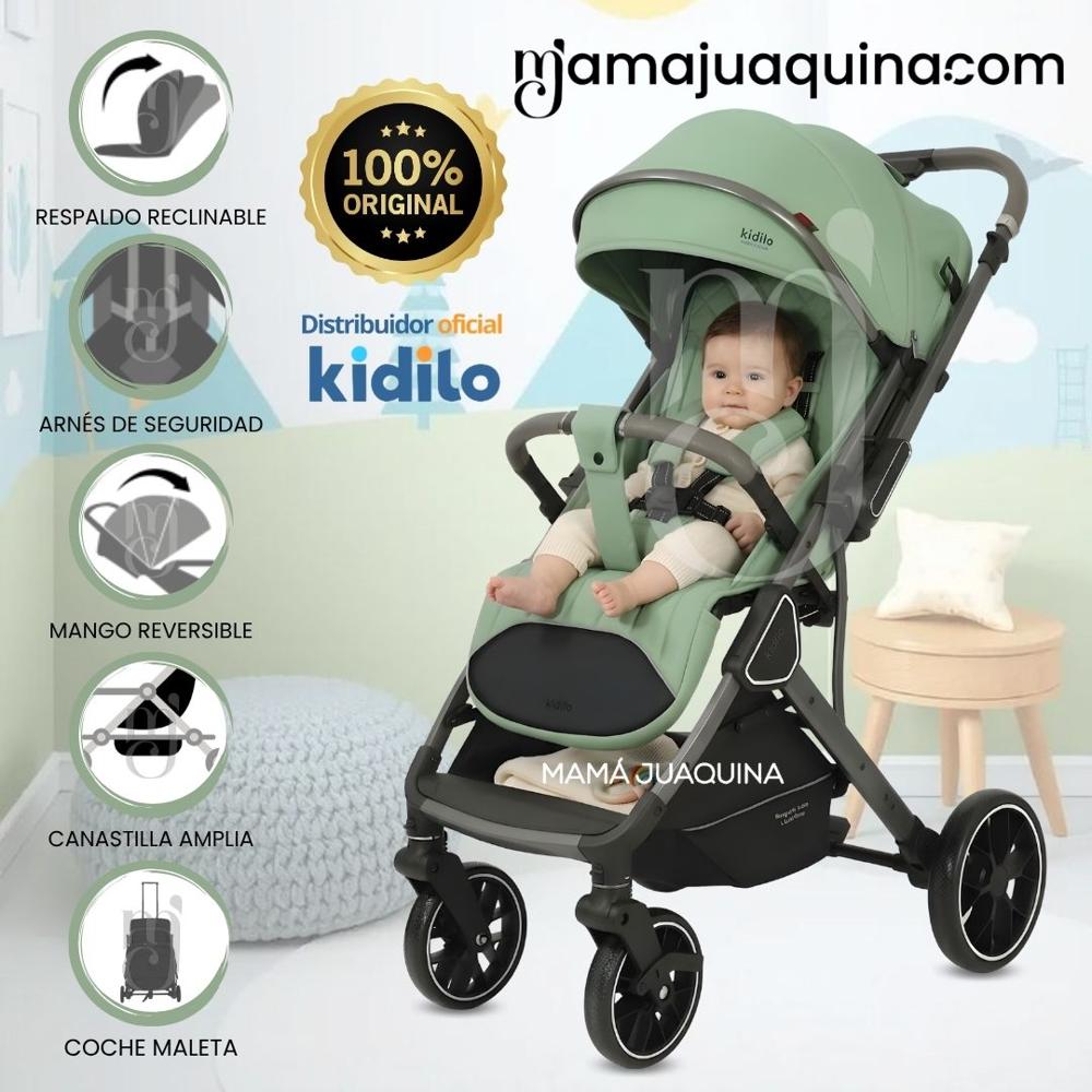 Coche Maleta de Paseo Kidilo KOURT Edición Exclusiva Light Green