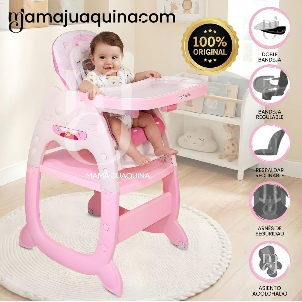 Silla de Comer de Lujo FIRST KITTY Edición Exclusiva Pink