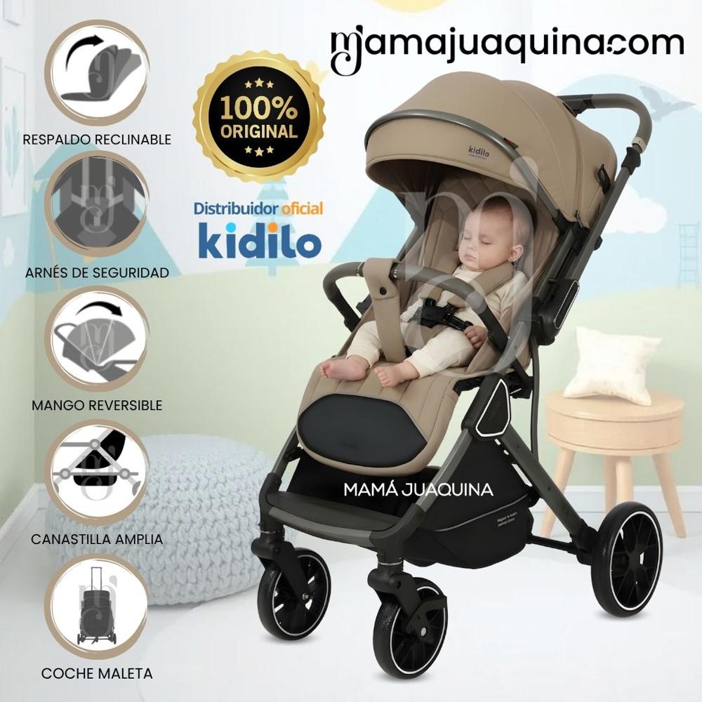 Coche Maleta de Paseo Kidilo KOURT Edición Exclusiva Beige