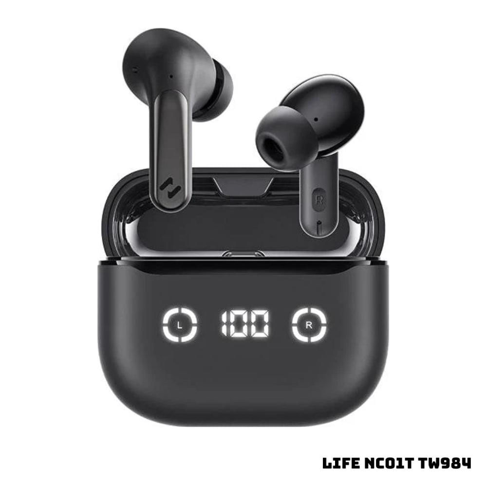 AUDIFONOS BLUETOOTH HAVIT LIFE NC01T TW984 CON CANCELACION DE RUIDO - NEGRO
