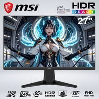MONITOR GAMER MAG 272F X24 FULL HD 27 PULGADAS rapid IPS 240hz 0.5ms HDR AI VISION AMD