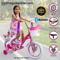 Bicicleta Campera para Niña Aro 16 NERY II con Canasta Pink