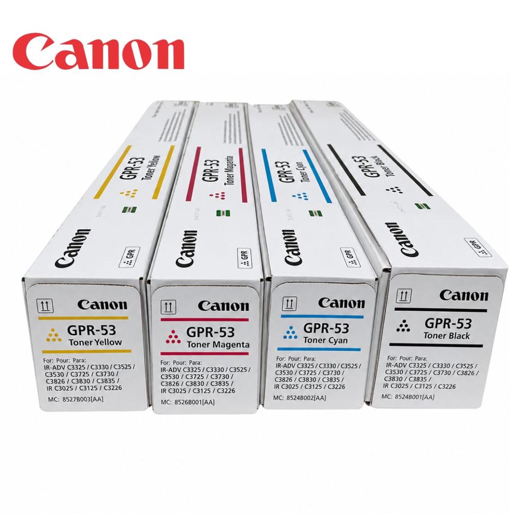 KIT TONER CANON GPR 53 NEGRO Y COLORES ORIGINAL PARA C3330I  C3325 C3330 C3530
