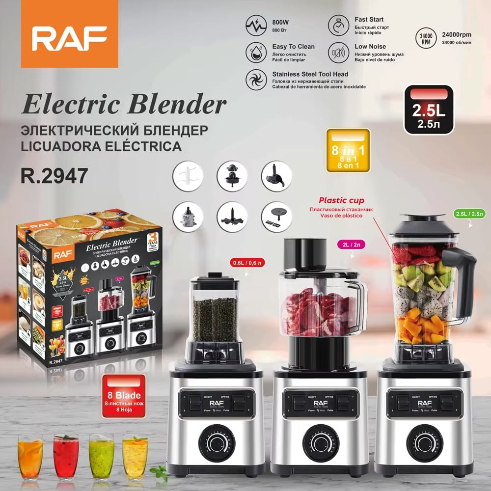 LICUADORA RAF DE 8 FUNCIONES