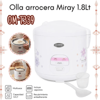 Olla Arrocera OM-T339 1.8L Blanco