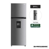 REFRIGERADORA OSTER 331 L CON DISP DE AGUA GRIS INOX - OS-PNF21302VDI