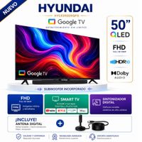 Televisor Hyundai QLED 50 HYLED5029QF Google Tv Full Hd 2025 Mas  Antena Digital
