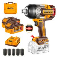 Llave de Impacto INGCO 3/4"" 20V 1050Nm Bl + 2 Bat CIWLI20105