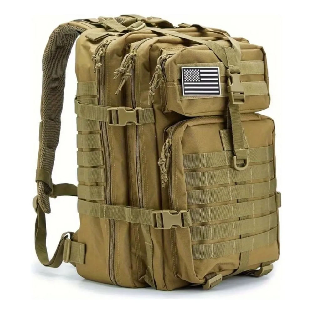 Mochila Hombre Militar Impermeable Laptop Usb Audio