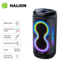 Parlante Portátil Halion HA-846 Salsa 02 Boufer 8"" USB BT TWS 01 MICRÓFONO